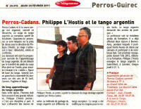 Perros-Cadans. Philippe L'Hostis et le tango argentin