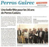 Une belle f�te pour les 30 ans de Perros Cadans
